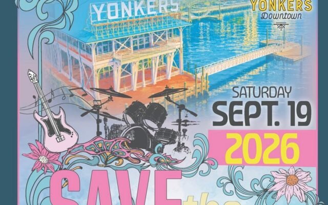 Yonkers Riverfest 2026 Save the Date poster, Saturday September 19, Downtown Yonkers