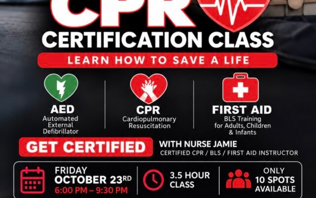 CPR / AED / First Aid Certification Class at Shake It Off! — Scarsdale