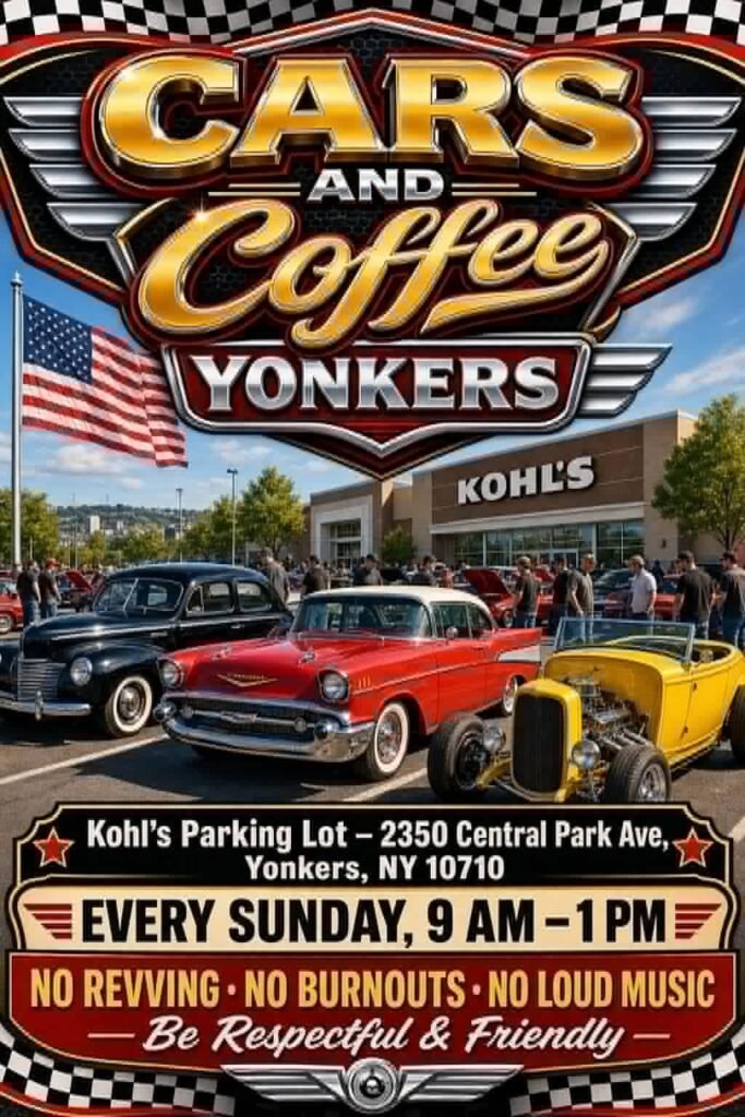 Cars and Coffee Yonkers — Every Sunday at Kohl's, Central Park Ave
