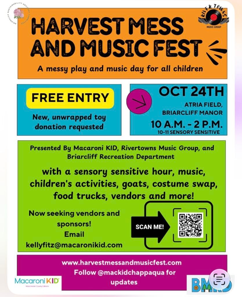 Harvest Mess and Music Fest at Atria Field, Briarcliff Manor, October 24