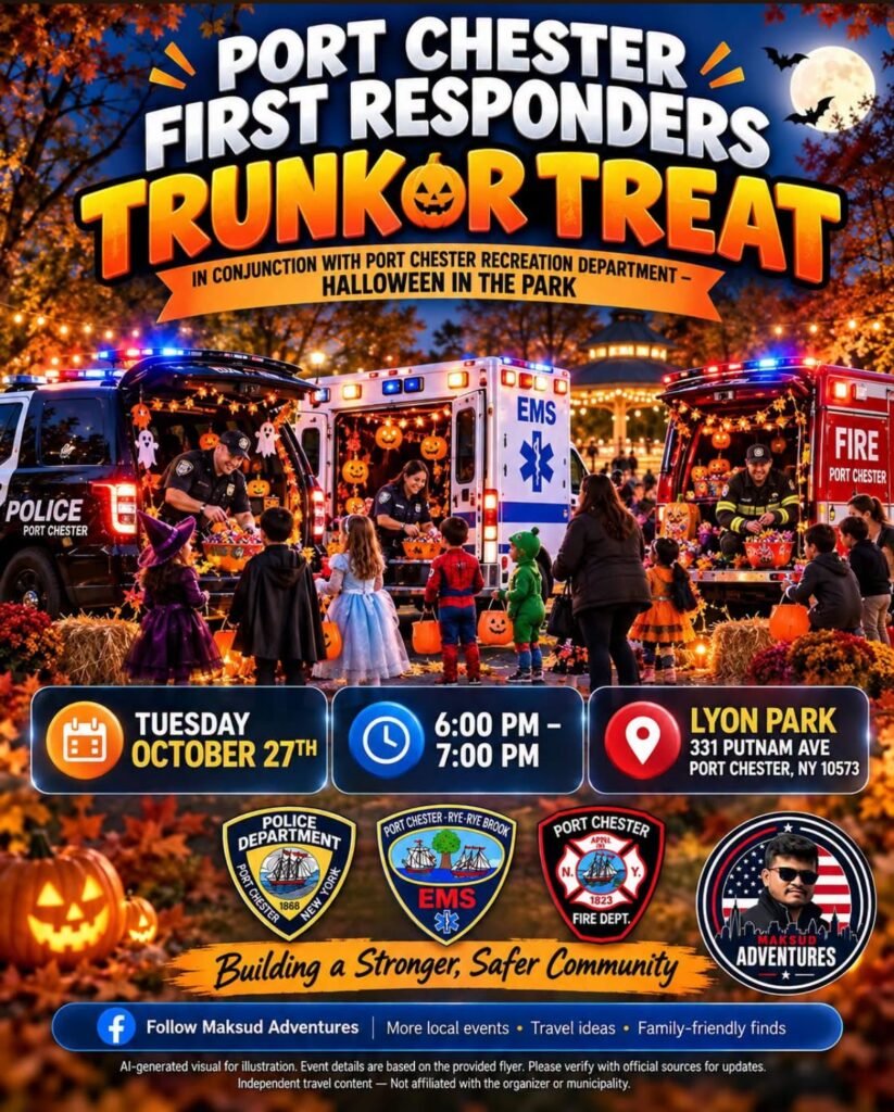 Port Chester First Responders Trunk or Treat at Lyon Park — October 27
