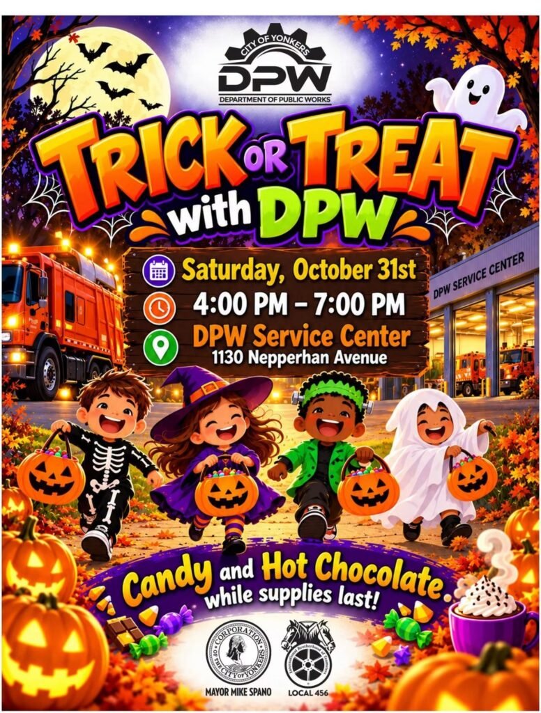 Trick or Treat with DPW, Yonkers — October 31
