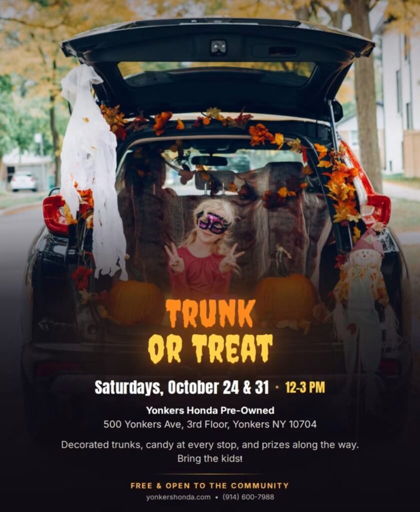 Trunk or Treat at Yonkers Honda — Saturday, October 31